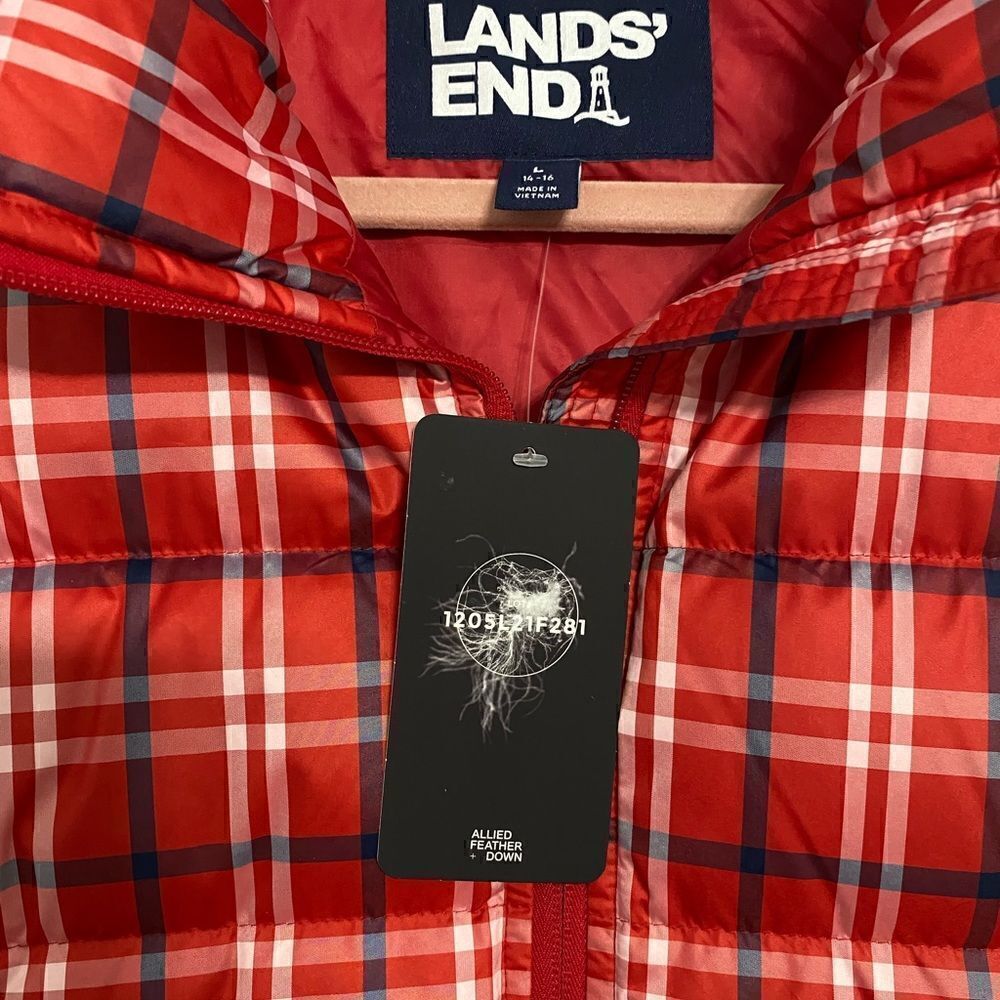 Land’s End Women 600 Down Puffer Vest Size L - Picture 3 of 10